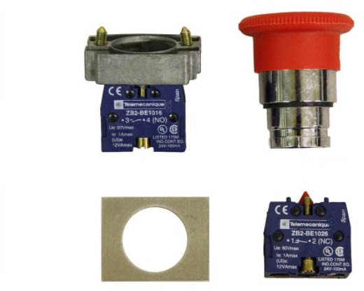 Emergency stop button with contact RC400 Maxi - Système électrique pour Grue auxiliaire: photos 3 Emergency stop button with contact RC400 Maxi - Système électrique pour Grue auxiliaire: photos 3