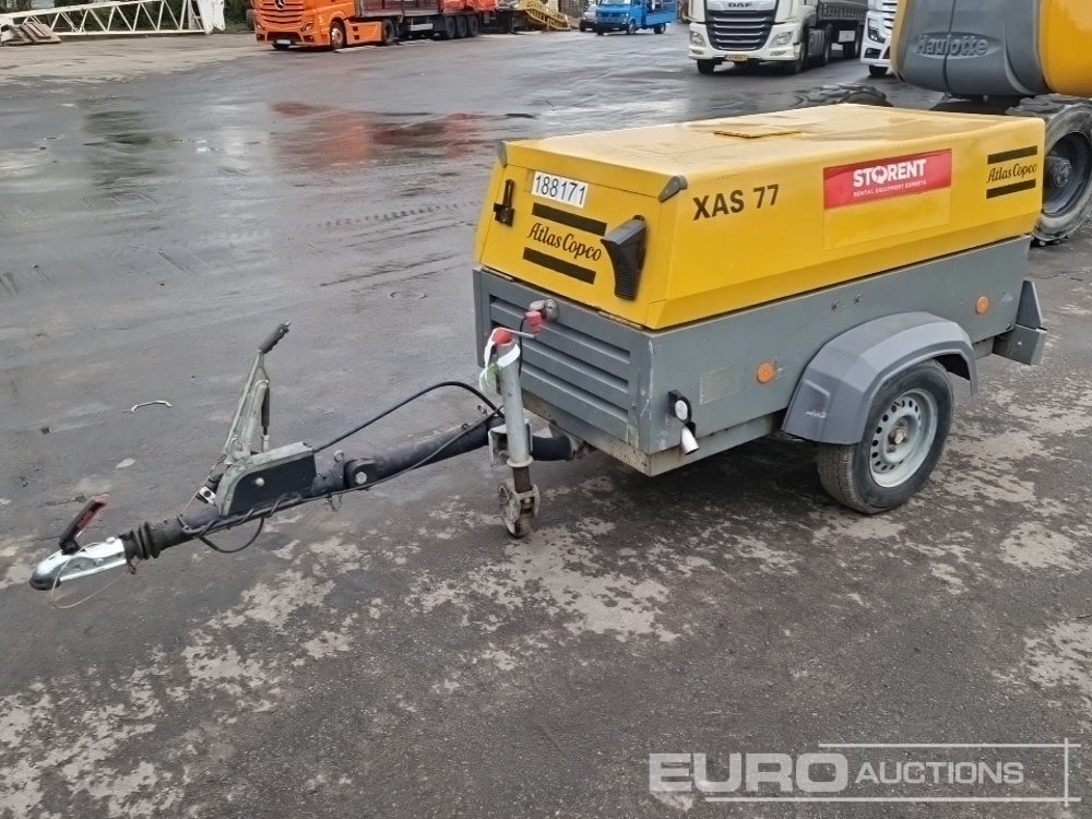 2011 Atlas Copco XAS77 150CFM - Compresseur d'air: photos 1 2011 Atlas Copco XAS77 150CFM - Compresseur d'air: photos 1