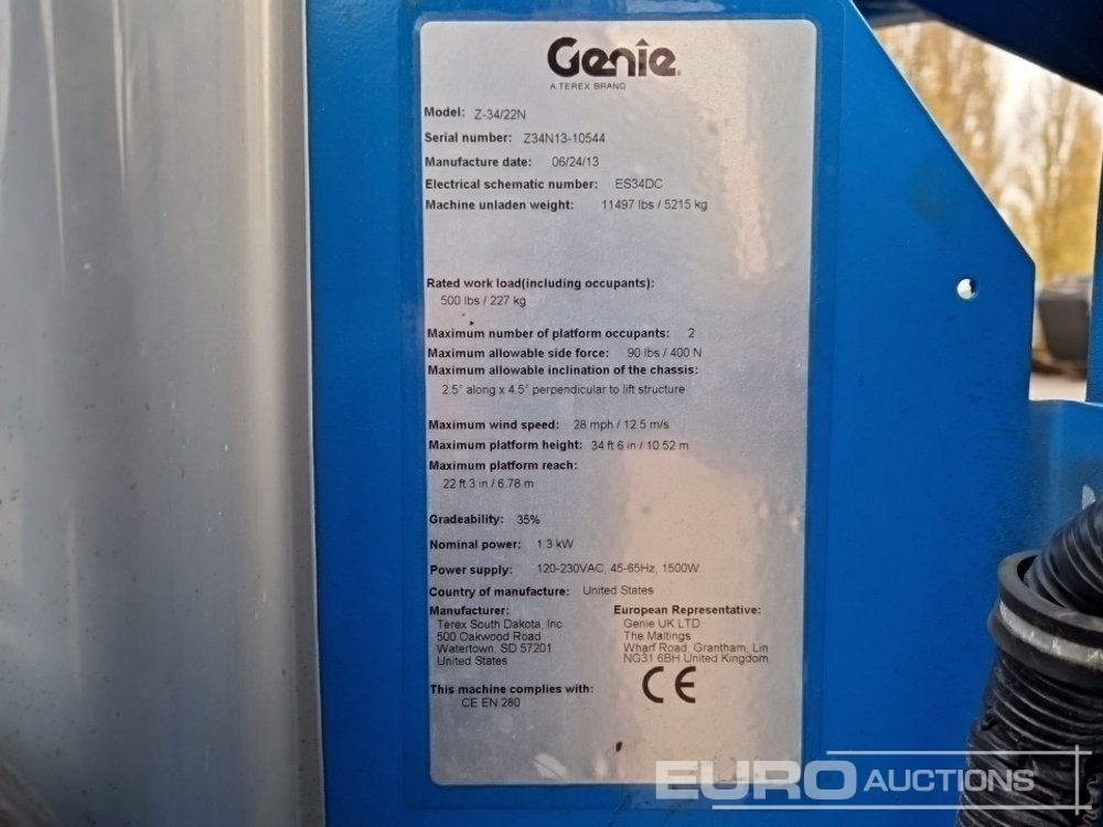 Nacelle articulée 2013 Genie Z-34/22N: photos 30 Nacelle articulée 2013 Genie Z-34/22N: photos 30