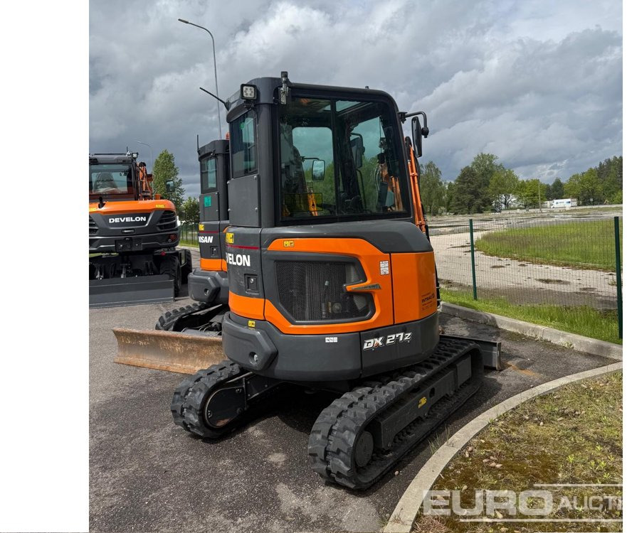 2023 Develon DX 27Z-7 2 buckets - Mini pelle: photos 3 2023 Develon DX 27Z-7 2 buckets - Mini pelle: photos 3