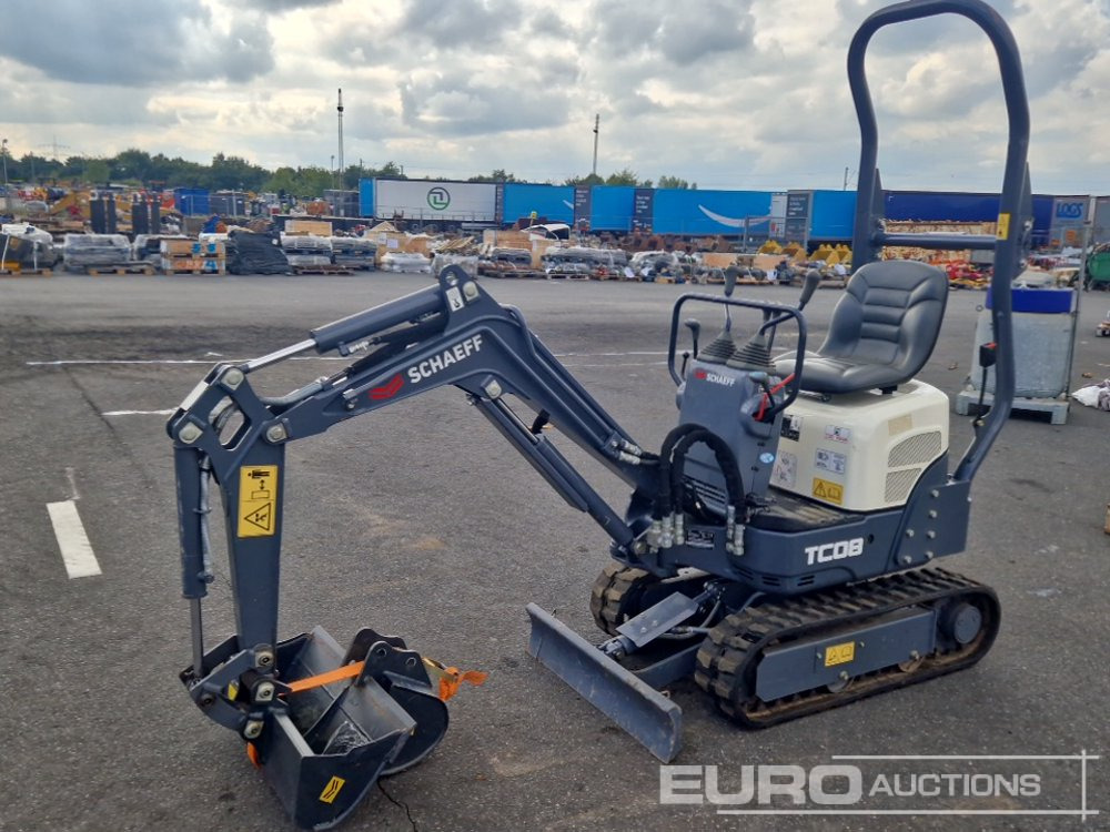 Schaeff Rubber Tracks, Offset, Piped, 2 Buckets, Expanding Undercarriage, Roll Bar - Mini pelle: photos 1 Schaeff Rubber Tracks, Offset, Piped, 2 Buckets, Expanding Undercarriage, Roll Bar - Mini pelle: photos 1