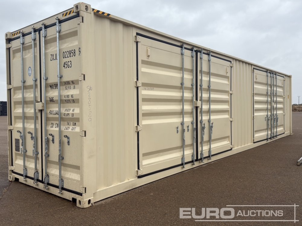 2025 40' x 8' High Cube Container, 4 Side Doors, 1 End Door - Conteneur maritime: photos 1 2025 40' x 8' High Cube Container, 4 Side Doors, 1 End Door - Conteneur maritime: photos 1
