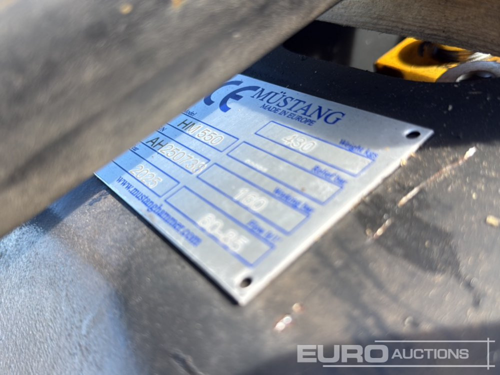 Unused 2025 Mustang HM550 - Marteau hydraulique: photos 5 Unused 2025 Mustang HM550 - Marteau hydraulique: photos 5