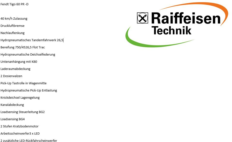 Autochargeuse neuf Fendt Tigo 60 PR -D: photos 10