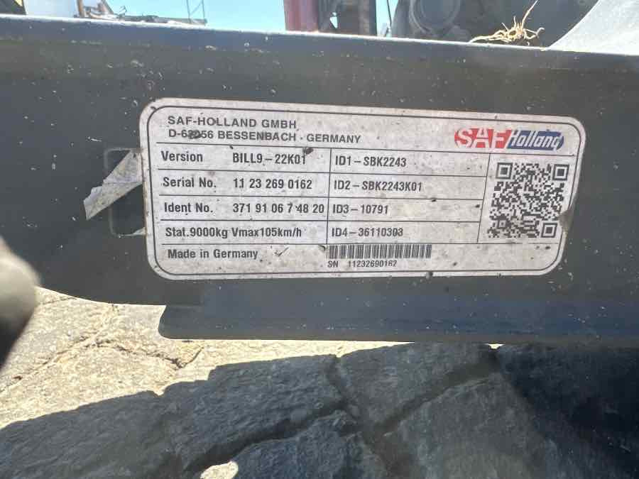EKERI TRAILER AXLE SAF BILL9-22K01 - Essieu et pièces pour Remorque: photos 3 EKERI TRAILER AXLE SAF BILL9-22K01 - Essieu et pièces pour Remorque: photos 3