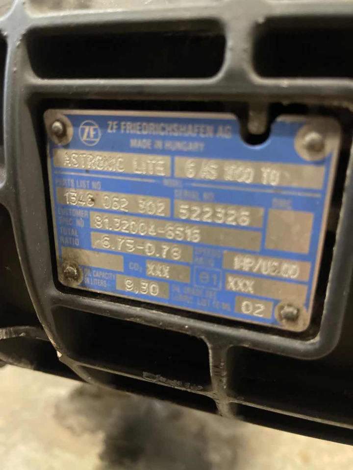 MAN GEARBOX 6AS1000TO // 81.32004-6516 - Boîte de vitesse pour Camion: photos 3 MAN GEARBOX 6AS1000TO // 81.32004-6516 - Boîte de vitesse pour Camion: photos 3