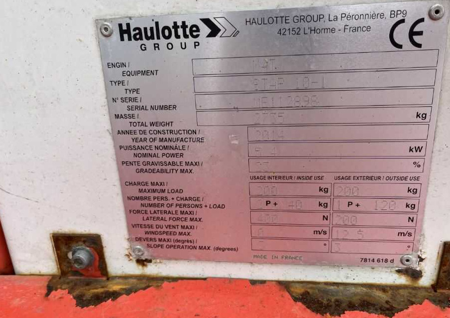 Haulotte STAR 10-1 - Nacelle à mât vertical: photos 4 Haulotte STAR 10-1 - Nacelle à mât vertical: photos 4
