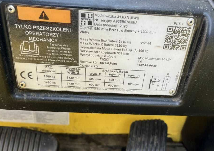 Hyster J1.6XN - Chariot élévateur électrique: photos 4 Hyster J1.6XN - Chariot élévateur électrique: photos 4
