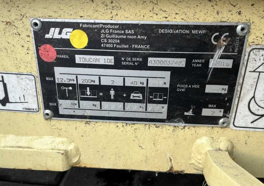 JLG Toucan 10E - Nacelle télescopique: photos 4 JLG Toucan 10E - Nacelle télescopique: photos 4