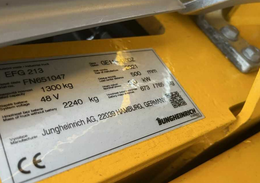 Jungheinrich EFG213 - Chariot élévateur électrique: photos 4 Jungheinrich EFG213 - Chariot élévateur électrique: photos 4