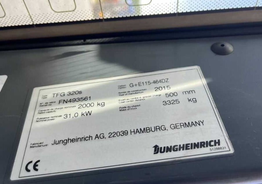 Jungheinrich TFG320s - Chariot élévateur à gaz: photos 4 Jungheinrich TFG320s - Chariot élévateur à gaz: photos 4