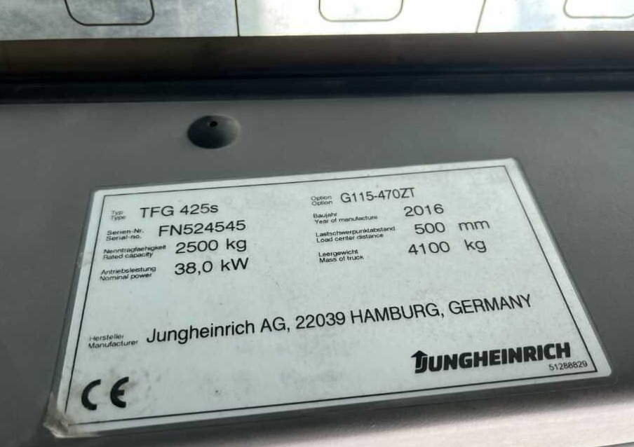 Jungheinrich TFG425s - Chariot élévateur à gaz: photos 4 Jungheinrich TFG425s - Chariot élévateur à gaz: photos 4