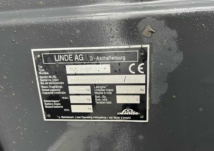 Linde E20 - Chariot élévateur électrique: photos 4 Linde E20 - Chariot élévateur électrique: photos 4