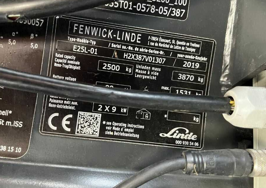 Linde E25L-02 - Chariot élévateur électrique: photos 4 Linde E25L-02 - Chariot élévateur électrique: photos 4