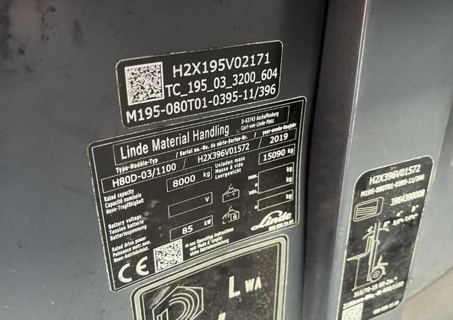 Linde H80D-03/1100 - Chariot élévateur diesel: photos 4 Linde H80D-03/1100 - Chariot élévateur diesel: photos 4
