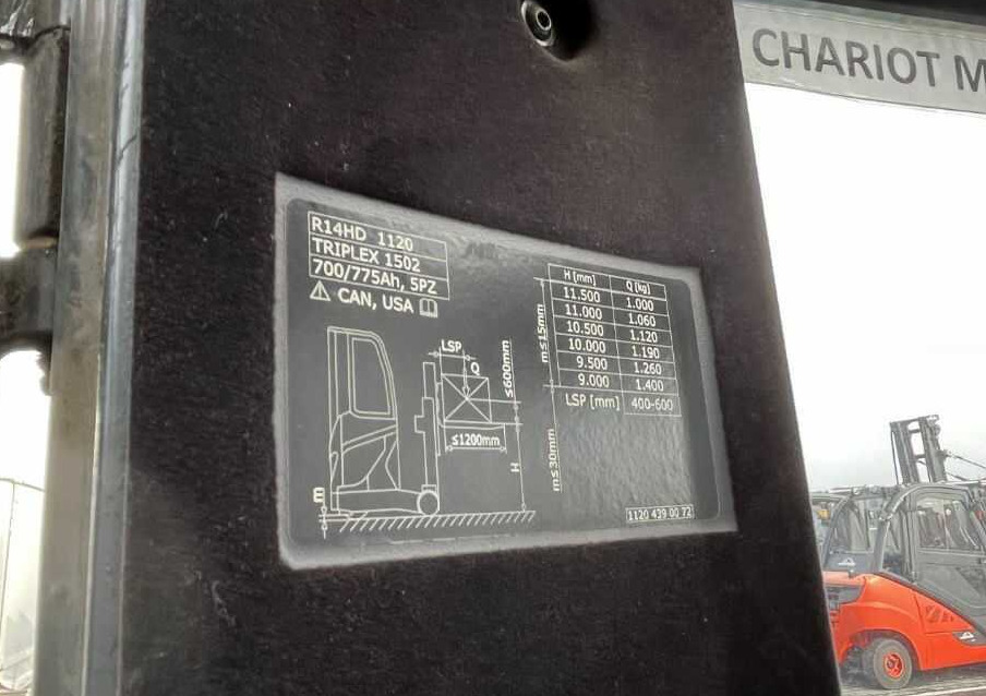 Chariot à mât rétractable Linde R14HD-01: photos 6 Chariot à mât rétractable Linde R14HD-01: photos 6
