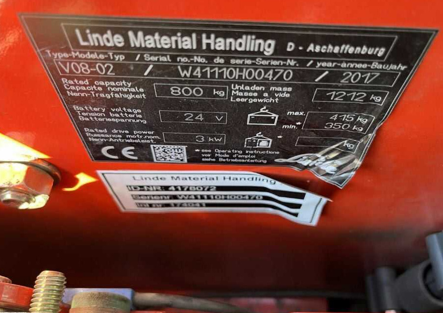 Linde V08 - Préparateur de commandes: photos 4 Linde V08 - Préparateur de commandes: photos 4