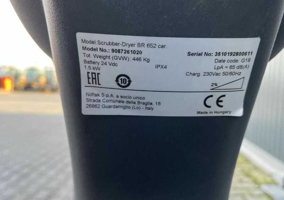 Nilfisk BR652 - Autolaveuse: photos 4 Nilfisk BR652 - Autolaveuse: photos 4