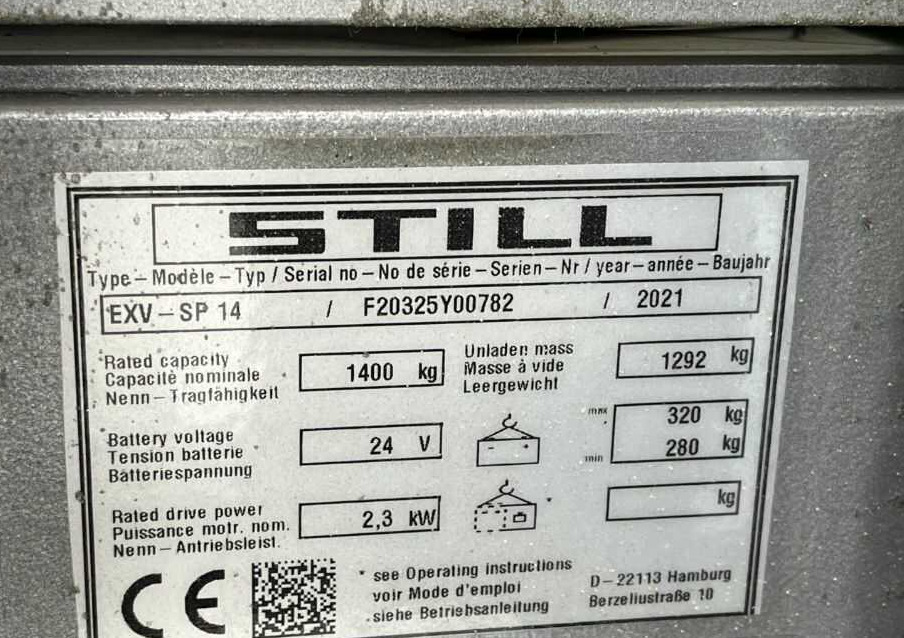 Still EXV-SP14 - Gerbeur: photos 5 Still EXV-SP14 - Gerbeur: photos 5