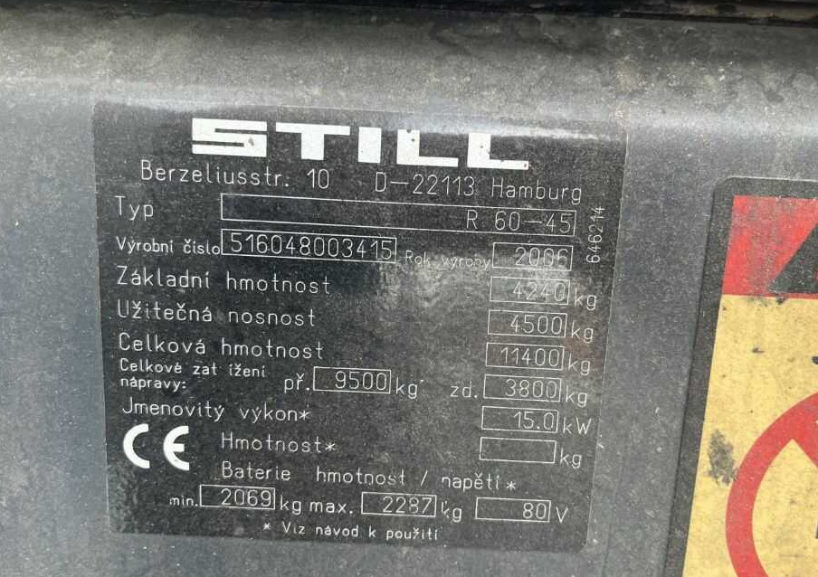Still R60-45 - Chariot élévateur électrique: photos 4 Still R60-45 - Chariot élévateur électrique: photos 4