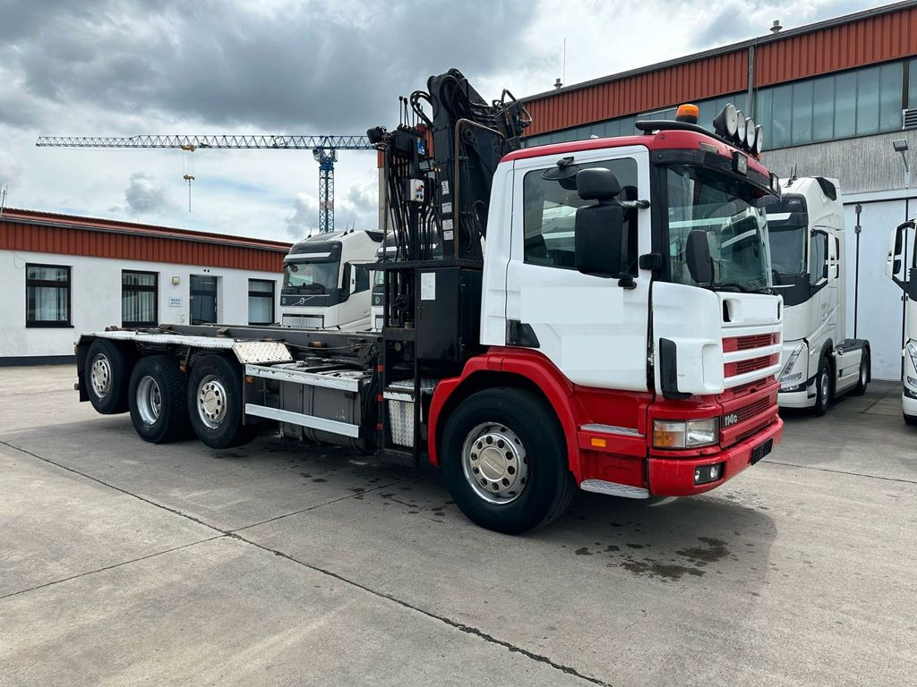 Scania 380 * 8 x 2 * HIAB 105 Z KRAN *2 x LIFT *ABROLL - Châssis cabine, Camion grue: photos 1 Scania 380 * 8 x 2 * HIAB 105 Z KRAN *2 x LIFT *ABROLL - Châssis cabine, Camion grue: photos 1