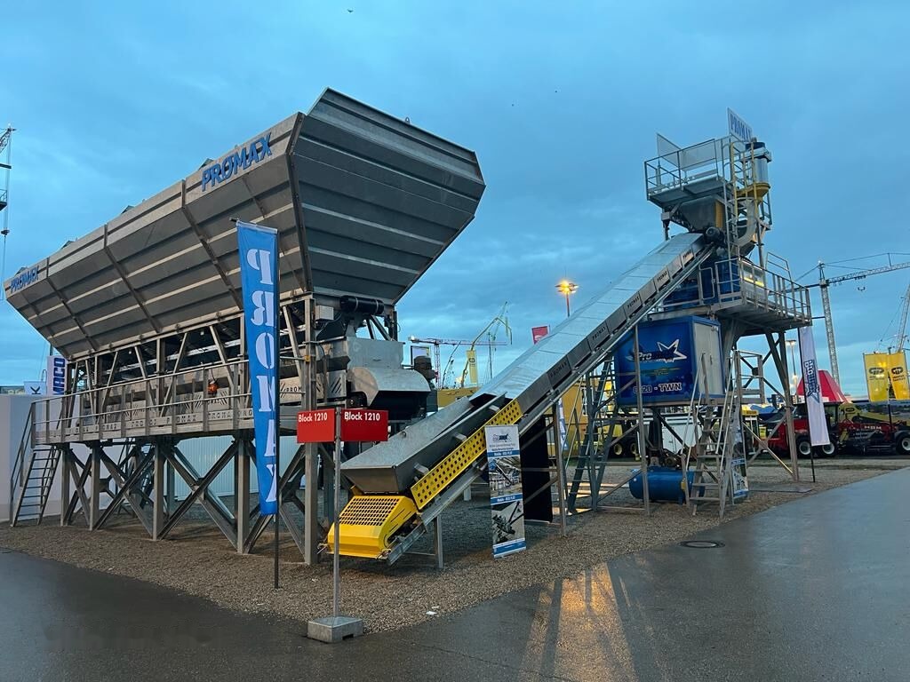Promax GALVANIZED Compact Concrete Batching Plant C120-TWN-LINE (120m3/ - Silo à ciment: photos 1 Promax GALVANIZED Compact Concrete Batching Plant C120-TWN-LINE (120m3/ - Silo à ciment: photos 1