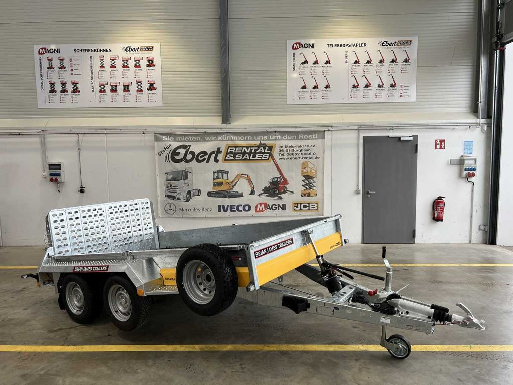 Brian James General Plant / kippbar / Länge: 3.1m / 3.500kg - Remorque porte-engin surbaissée: photos 1 Brian James General Plant / kippbar / Länge: 3.1m / 3.500kg - Remorque porte-engin surbaissée: photos 1