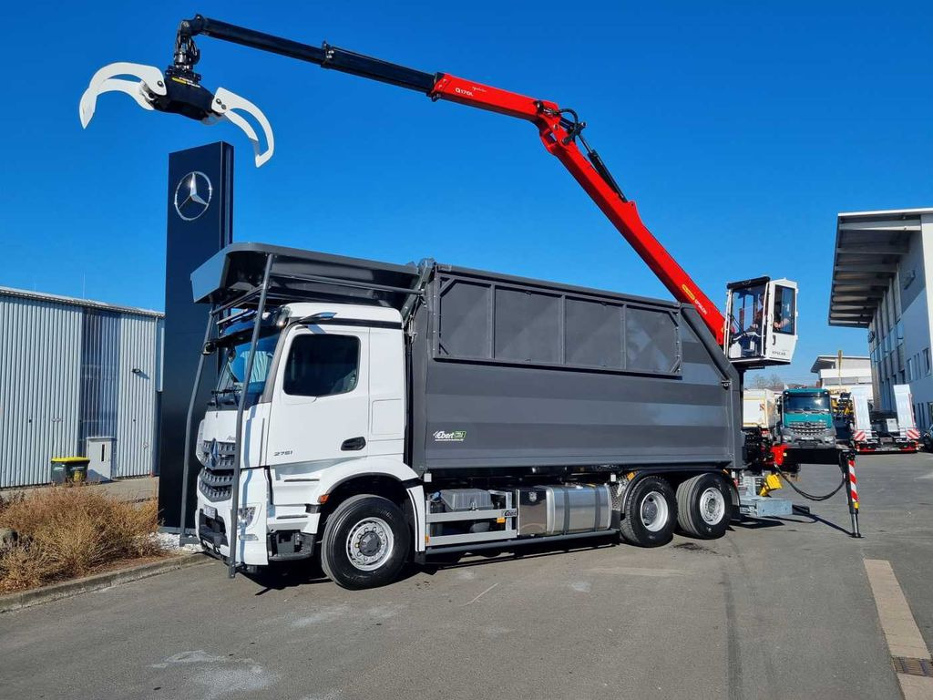 Mercedes-Benz Arocs 2751L HAD + Q170L (11,5m!) -EBERT-Fäll-LKW - Camion grumier, Camion grue: photos 1 Mercedes-Benz Arocs 2751L HAD + Q170L (11,5m!) -EBERT-Fäll-LKW - Camion grumier, Camion grue: photos 1