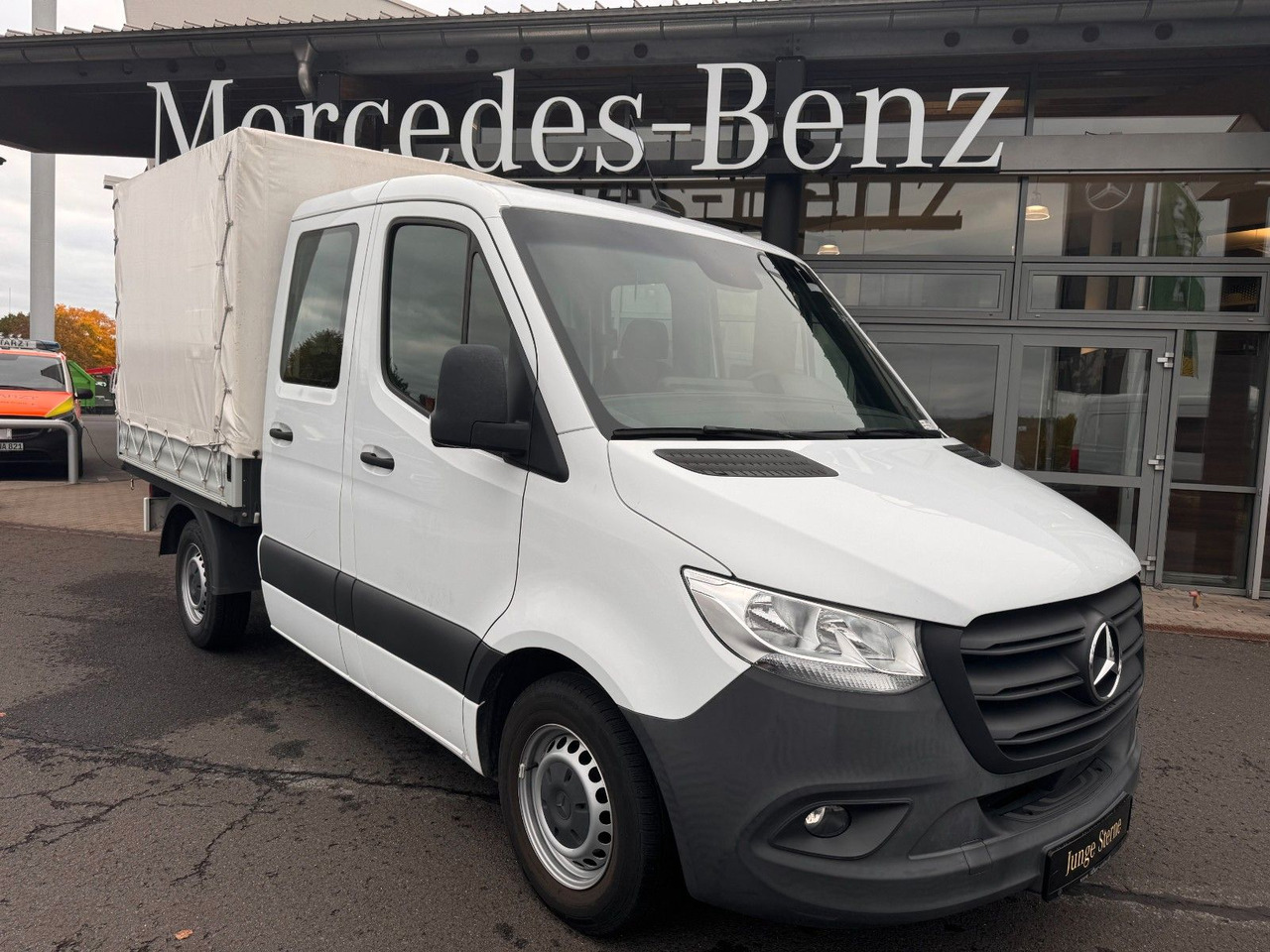 Mercedes-Benz Sprinter 215 CDI DoKa 9G Klima AHK SHZ - Utilitaire rideaux coulissants (PLSC), Utilitaire double cabine: photos 1 Mercedes-Benz Sprinter 215 CDI DoKa 9G Klima AHK SHZ - Utilitaire rideaux coulissants (PLSC), Utilitaire double cabine: photos 1