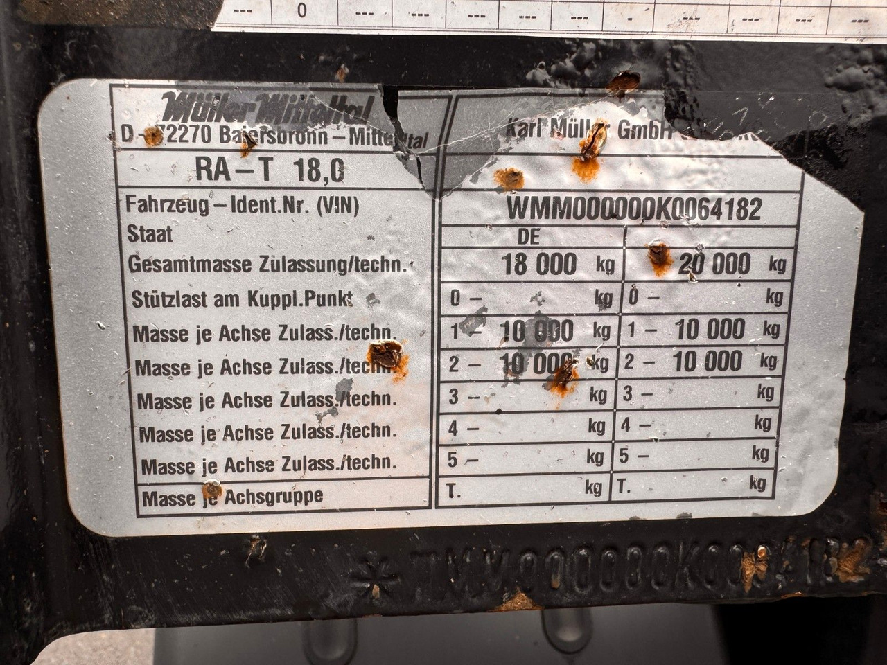 Remorque châssis Müller-Mitteltal RA-T 18,0 Containerfahrgestell: photos 26 Remorque châssis Müller-Mitteltal RA-T 18,0 Containerfahrgestell: photos 26
