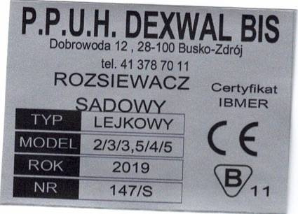 Dexwal fertilizer spreader 300 l - Distributeur d'engrais: photos 4 Dexwal fertilizer spreader 300 l - Distributeur d'engrais: photos 4