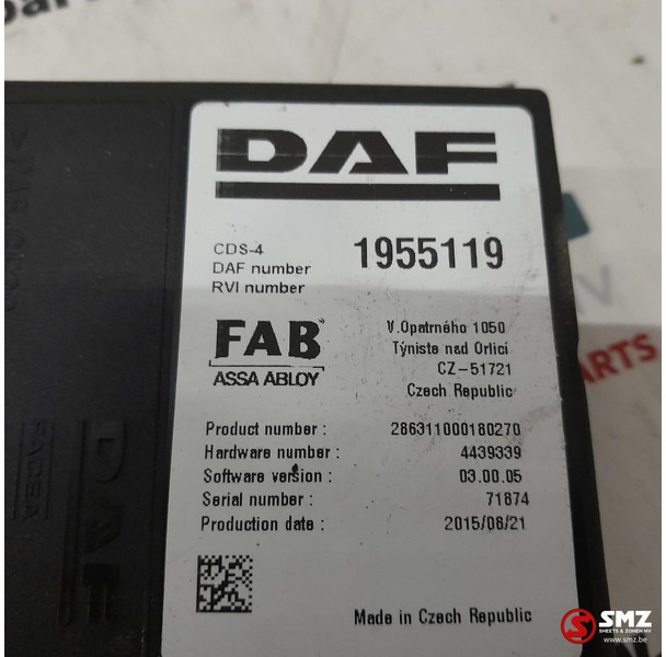 DAF Occ ECU CDS4 regeleenheid DAF - Bloc de gestion pour Camion: photos 5 DAF Occ ECU CDS4 regeleenheid DAF - Bloc de gestion pour Camion: photos 5