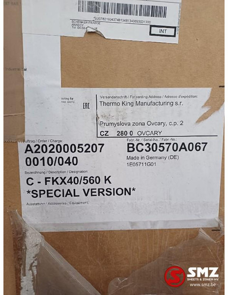 Moteur et pièces pour Camion neuf THERMOKING Luchtcompressor X430P Thermoking: photos 7