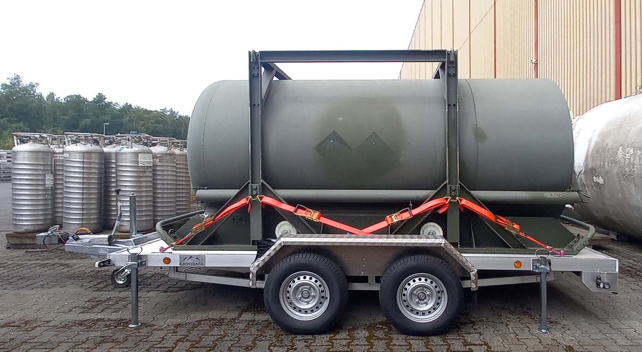 CRYOBASE Gas tank cryogenic trailer used for nitrogen, oxygen, argon - Remorque citerne: photos 2 CRYOBASE Gas tank cryogenic trailer used for nitrogen, oxygen, argon - Remorque citerne: photos 2