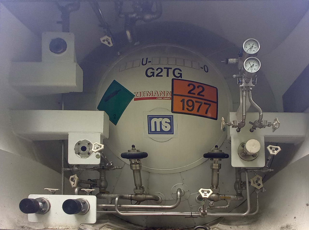 Semi-remorque citerne Ziemann LNG Methan Gas Cryogenic tank container 40ft tank: photos 6