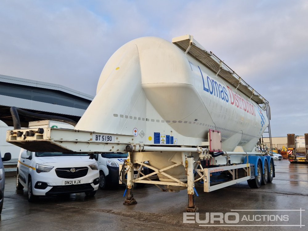 2012 Feldbinder Tri Axle Powder Tanker Trailer - Semi-remorque citerne: photos 1 2012 Feldbinder Tri Axle Powder Tanker Trailer - Semi-remorque citerne: photos 1