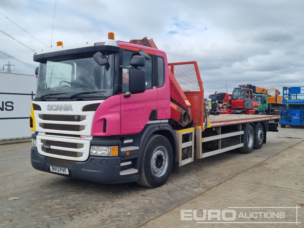 2013 Scania P280 - Camion plateau: photos 1 2013 Scania P280 - Camion plateau: photos 1