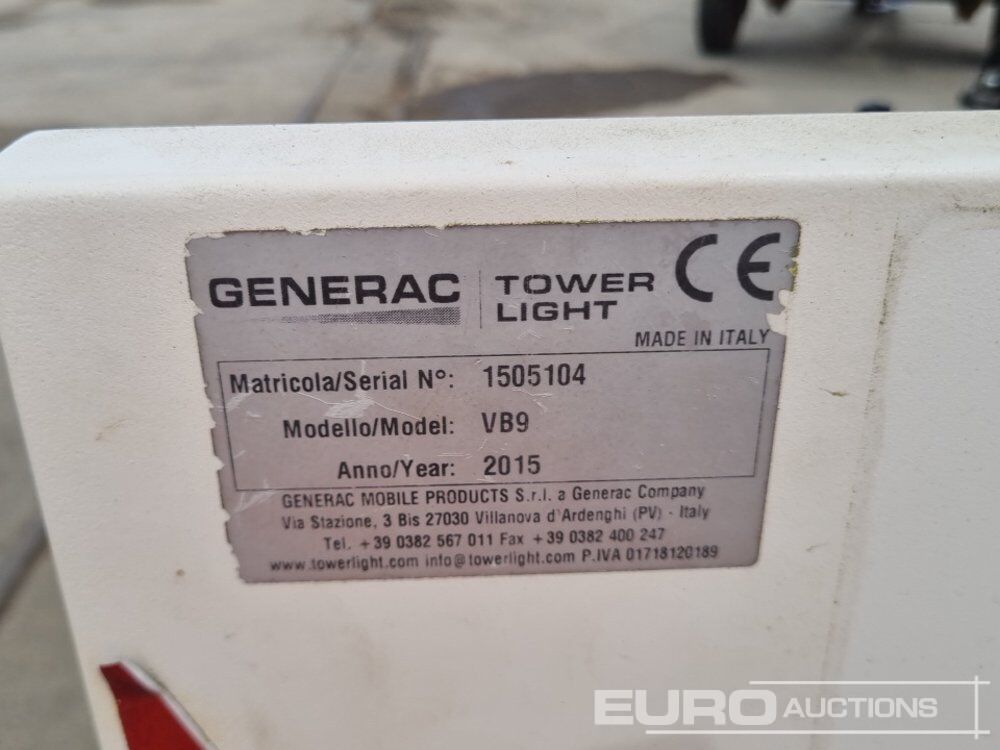 Mat d'éclairage 2015 Generac VB9: photos 27