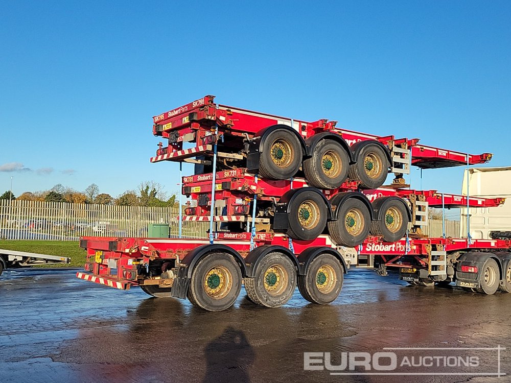 2015 SDC Tri Axle Sliding Skeletal Trailer (3 of) - Semi-remorque plateau: photos 5 2015 SDC Tri Axle Sliding Skeletal Trailer (3 of) - Semi-remorque plateau: photos 5