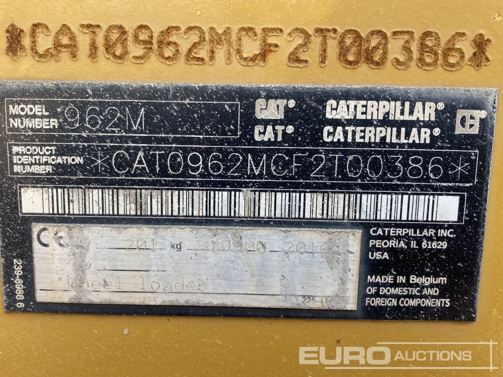 Chargeuse sur pneus 2016 CAT 962M: photos 7