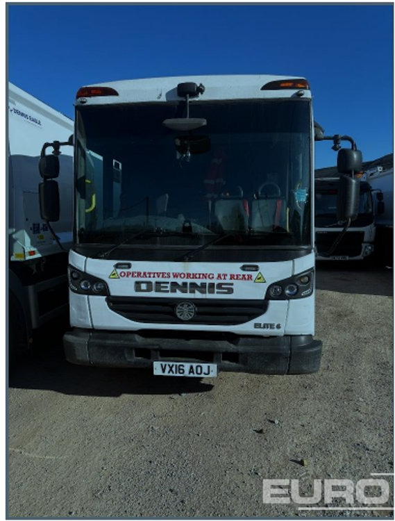 2016 Dennis Elite 6 6x4 Refuse Lorry, Reverse Camera, Automatic Gearbox (Reg. Docs. Available) - Benne à ordures ménagères: photos 3 2016 Dennis Elite 6 6x4 Refuse Lorry, Reverse Camera, Automatic Gearbox (Reg. Docs. Available) - Benne à ordures ménagères: photos 3