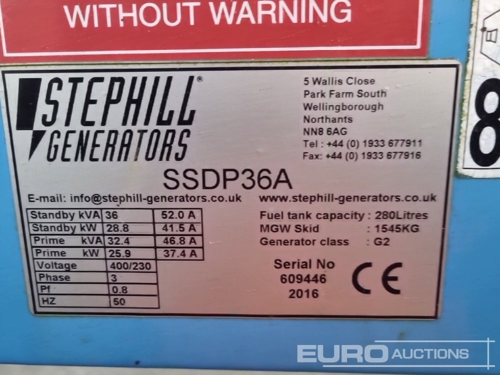 Groupe électrogène 2016 Stephill SSDP36A: photos 28 Groupe électrogène 2016 Stephill SSDP36A: photos 28