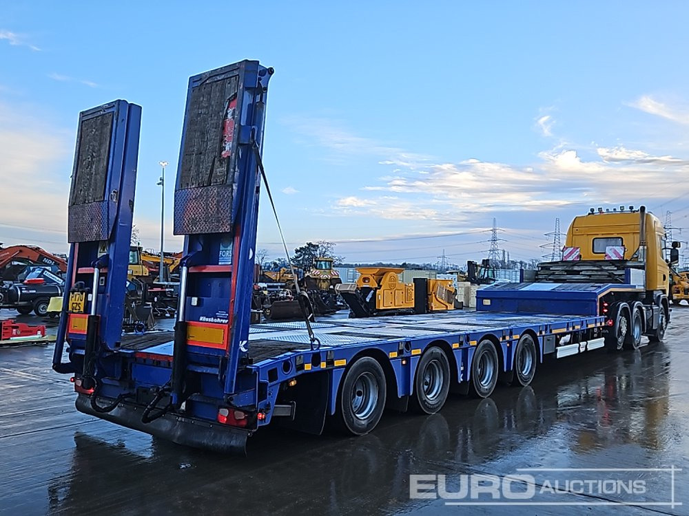 2017 Kassbohrer 4 Axle Extendable Stepframe Low Loader Trailer, 1 Rear Stear Axle, Out Riggers, Hydraulic Fliptoe Ramps - Semi-remorque surbaissé: photos 5 2017 Kassbohrer 4 Axle Extendable Stepframe Low Loader Trailer, 1 Rear Stear Axle, Out Riggers, Hydraulic Fliptoe Ramps - Semi-remorque surbaissé: photos 5
