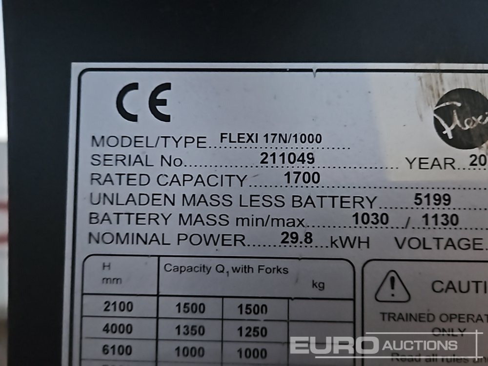 Chariot élévateur 2021 Flexi 17N/1000: photos 32