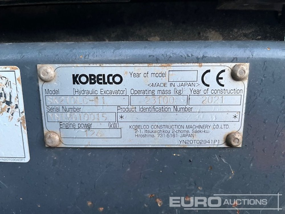 2021 Kobelco SK210LC-11 - Pelle sur chenille: photos 4 2021 Kobelco SK210LC-11 - Pelle sur chenille: photos 4