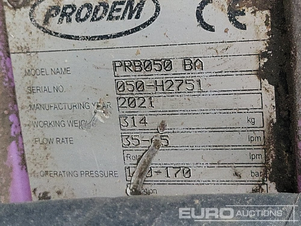 Marteau hydraulique 2021 Prodem PRB050: photos 13 Marteau hydraulique 2021 Prodem PRB050: photos 13