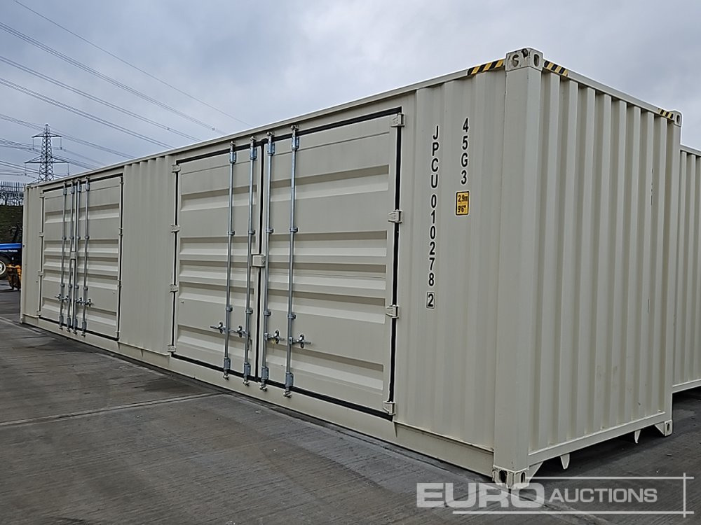 2025 40' x 8' High Cube Container, 2 Side Doors, 1 End Door (Cannot Be Reconsigned) - Conteneur maritime: photos 1 2025 40' x 8' High Cube Container, 2 Side Doors, 1 End Door (Cannot Be Reconsigned) - Conteneur maritime: photos 1
