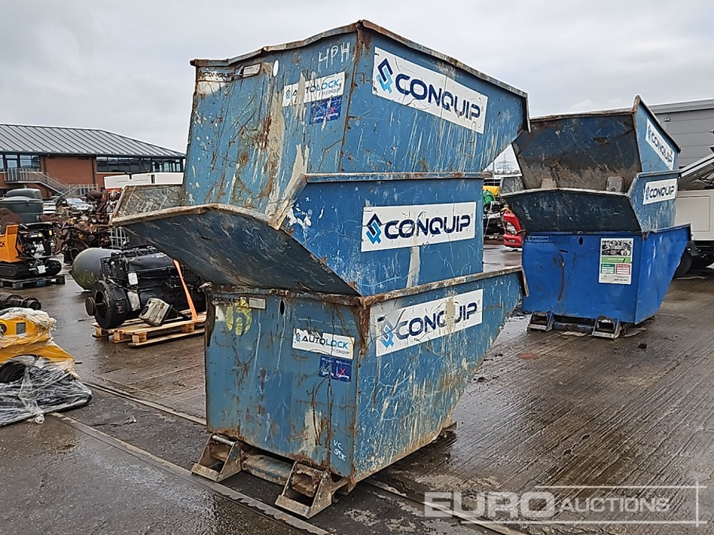 Conquip Tipping Skip to suit Forklift (3 of) - Benne basculante: photos 3 Conquip Tipping Skip to suit Forklift (3 of) - Benne basculante: photos 3