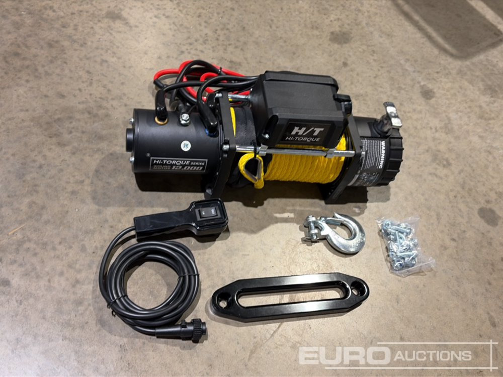 Hi-Torque HT12000 Electric Winch with Synthetic Rope, 12,000lb line pull, 3/8" x 85' Rope - Treuil: photos 2 Hi-Torque HT12000 Electric Winch with Synthetic Rope, 12,000lb line pull, 3/8" x 85' Rope - Treuil: photos 2