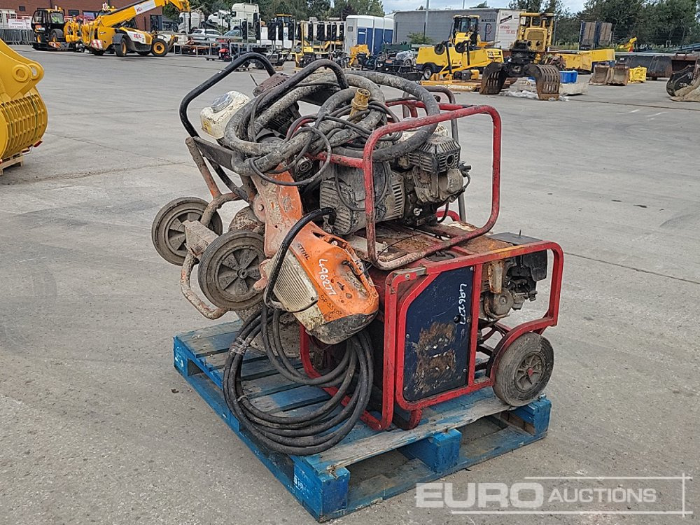 Hydraulic Powerpack, Honda Engine, 230Volt Petrol Generator, Honda Engine (2 of), 110Volt Vibrating Concrete Poker, Cement Mixer, Honda Engine, Conpaction Plate, Honda Engine, Petrol Quick Cut Saw (Pa - Travaux routiers: photos 3 Hydraulic Powerpack, Honda Engine, 230Volt Petrol Generator, Honda Engine (2 of), 110Volt Vibrating Concrete Poker, Cement Mixer, Honda Engine, Conpaction Plate, Honda Engine, Petrol Quick Cut Saw (Pa - Travaux routiers: photos 3